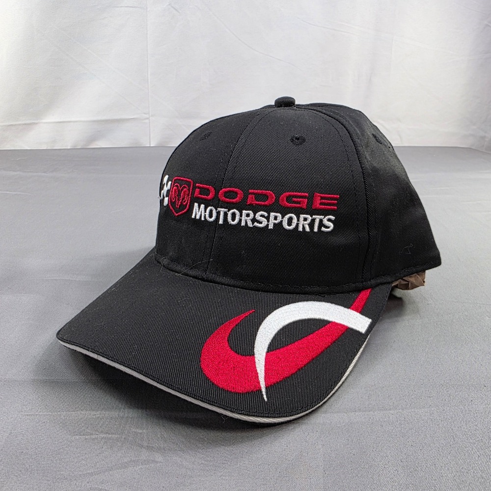 Dodge Motorsports Racing Hat Cap‎ Black VTG County Chrysler Embroidered One Size